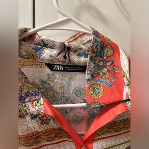 Colorful zara blouse